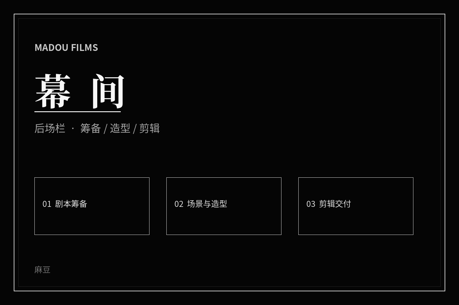 幕后制作画面